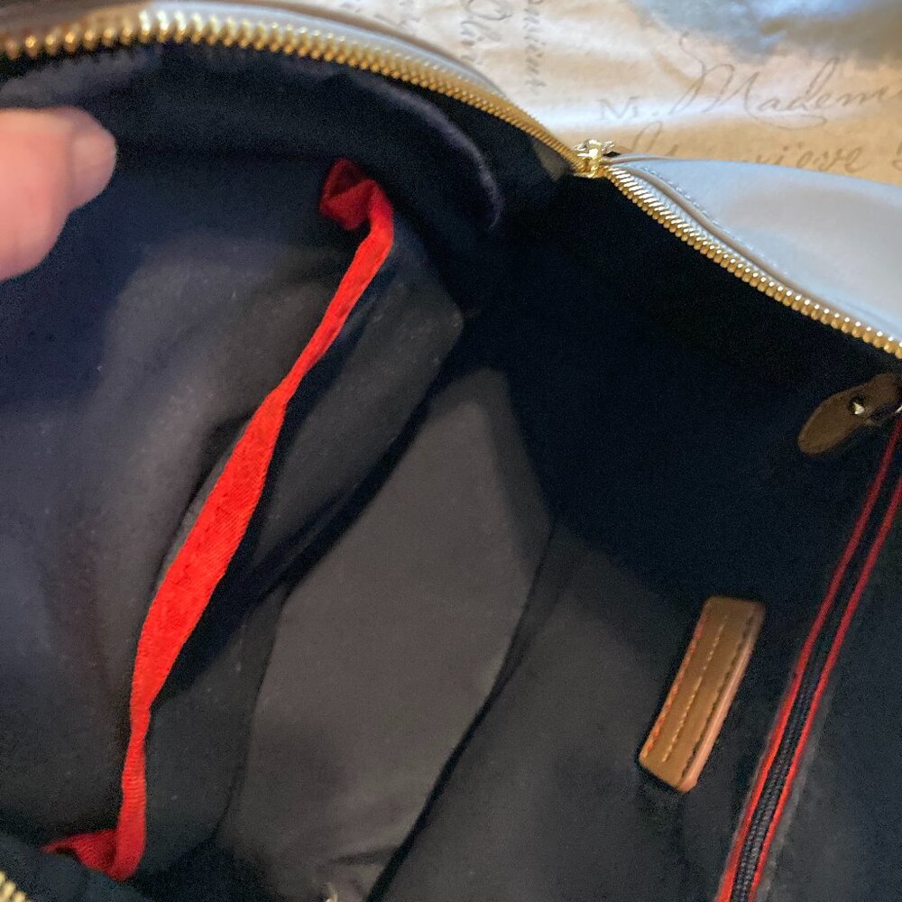 Tommy Hilfiger Beige Nylon Small Backpack with Leather Straps with TH Logo - Picture 13 of 16